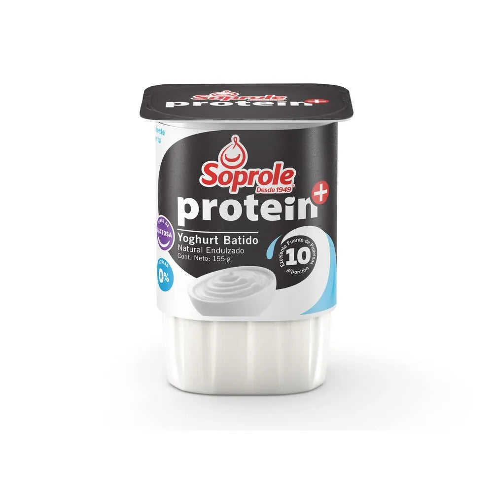Yogurt Protein batido Natural Endulzado Soprole 155 gr