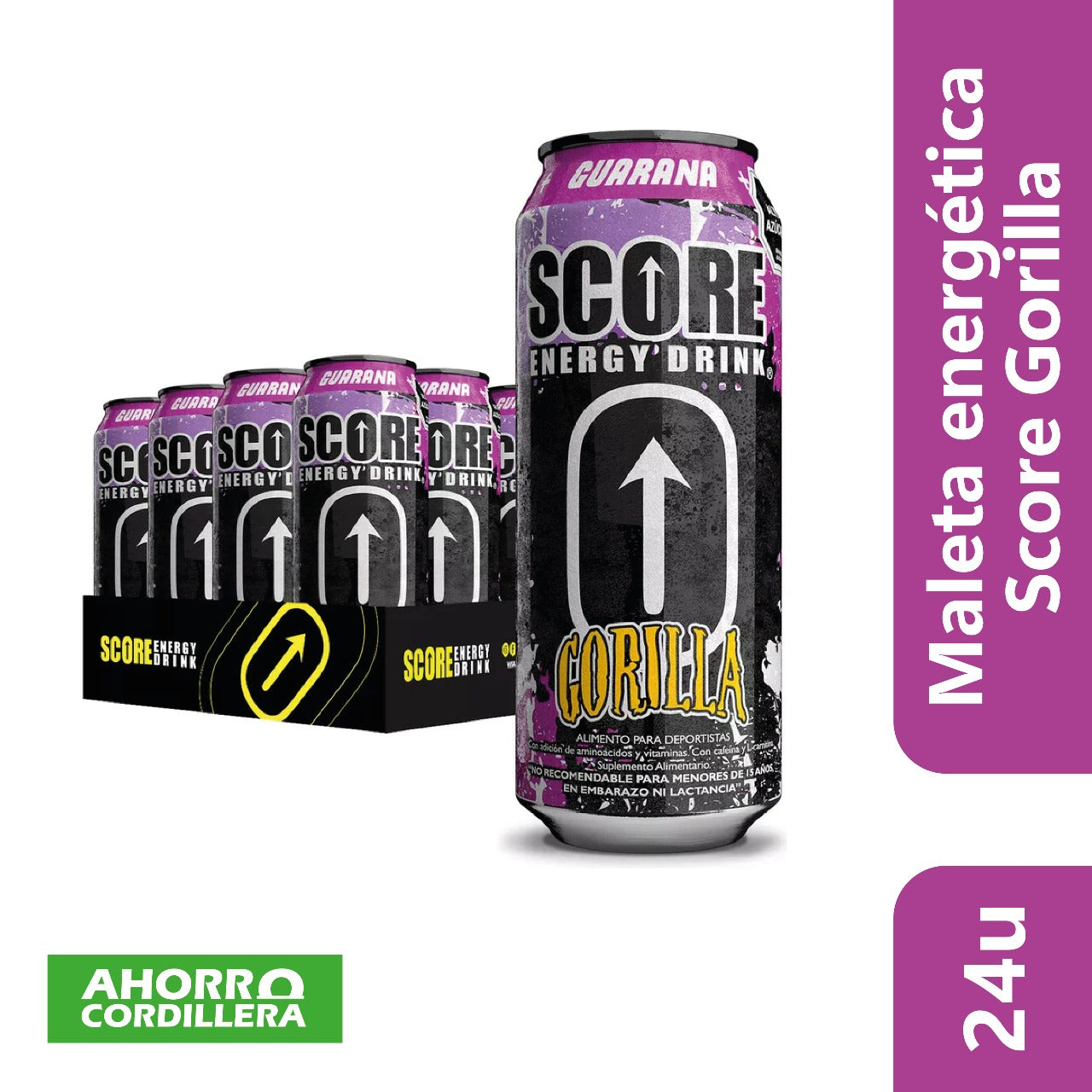 Maleta Score Gorilla 500ml 24 unidades