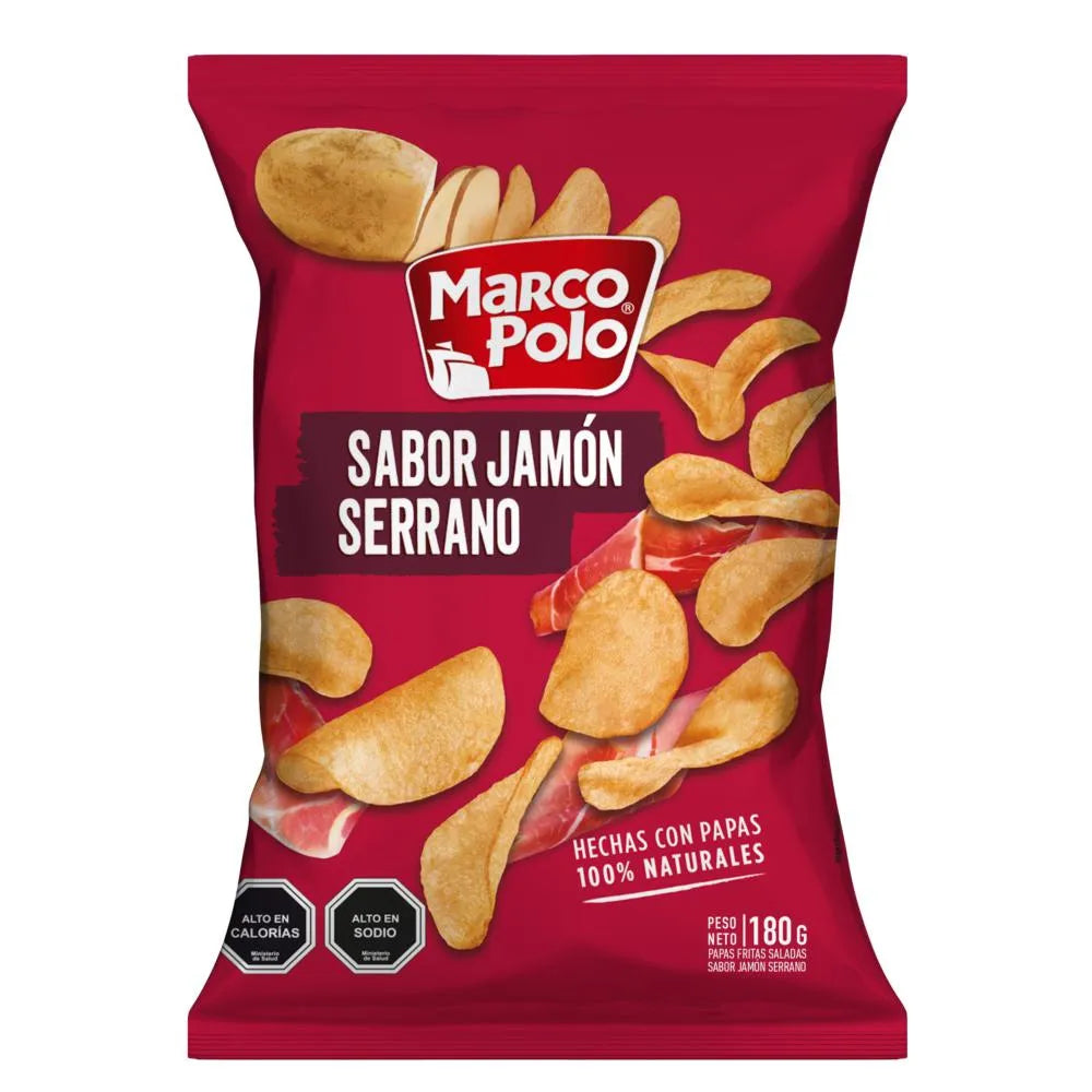 Papas fritas Jamón Serrano Marco Polo 180gr