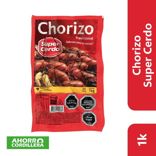 Chorizo tradicional Súper Cerdo 1 kg