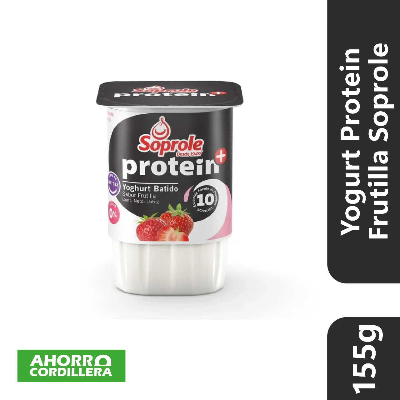 Yogurt Protein batido Frutilla Soprole 155 gr