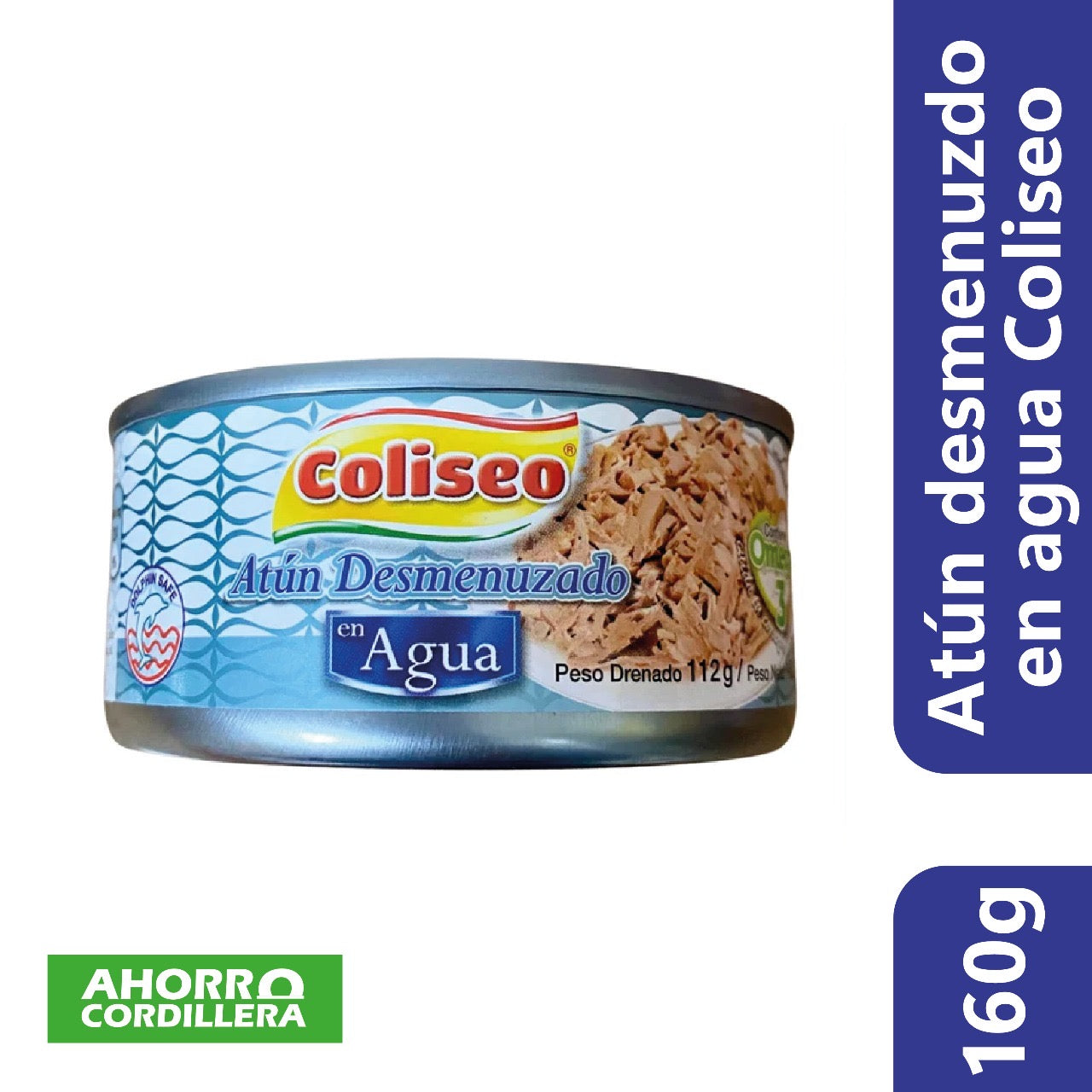 Atun desmenuzado en agua Coliseo 160 gr