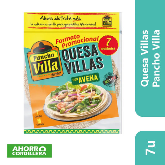 Quesavillas Pancho Villa con Avena 7 unidades