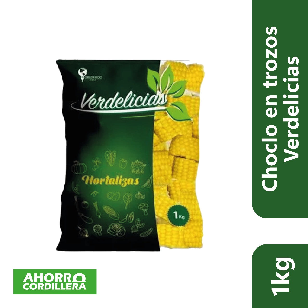 Choclo en trozos congelado Verdelicias 1 Kg