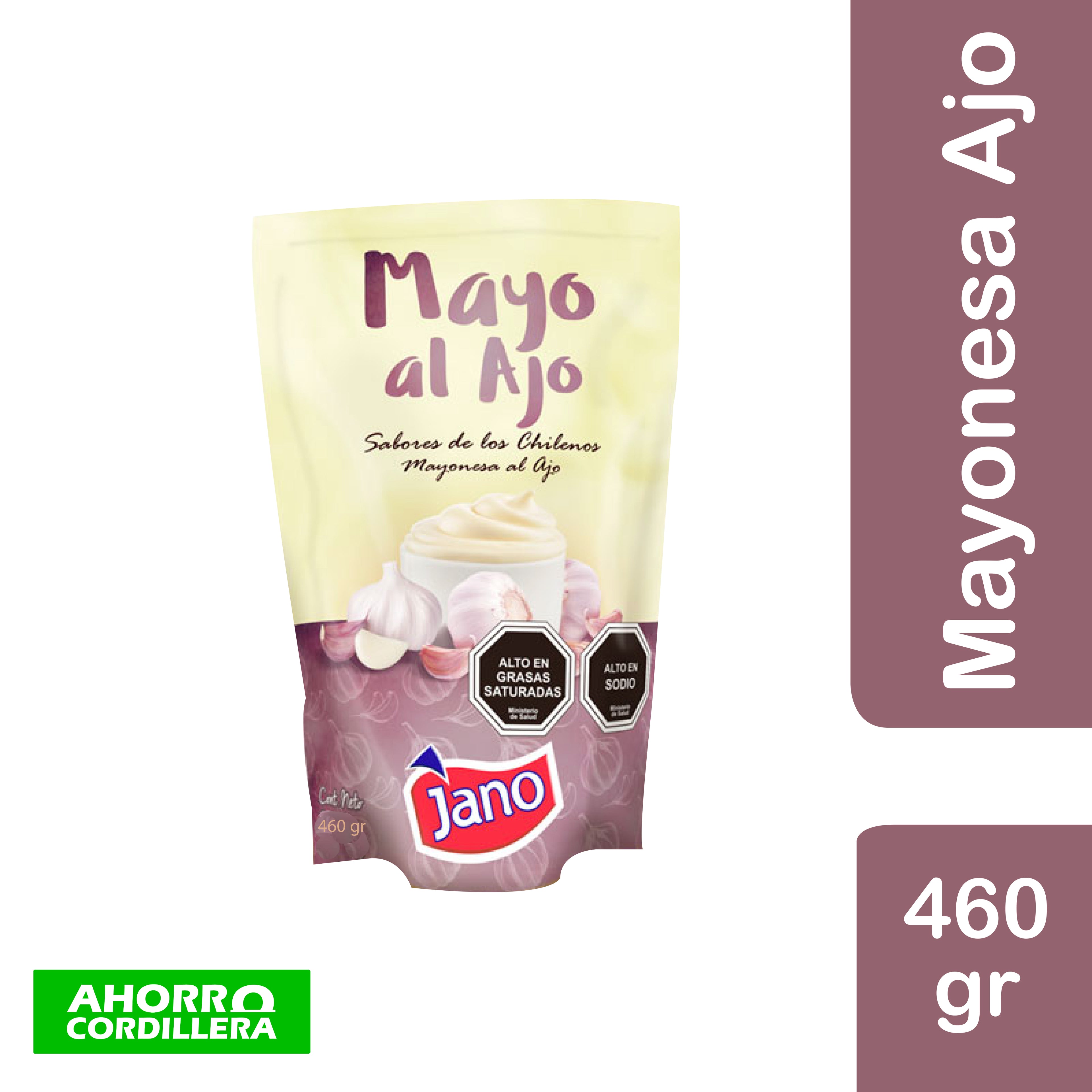 Mayonesa al ajo Jano 460 gr