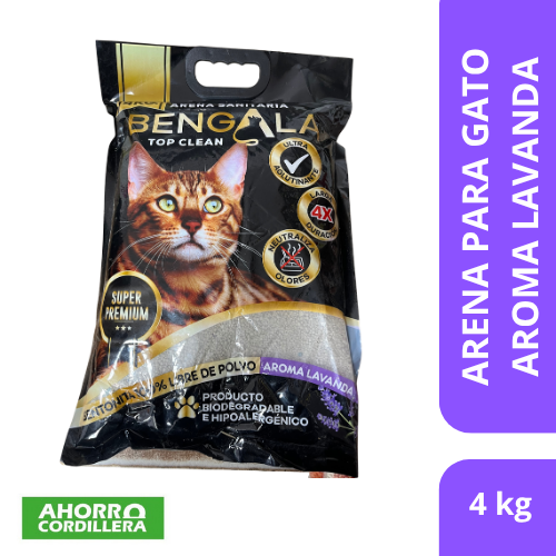 Arena para gato aroma lavanda Bengala 4 kg