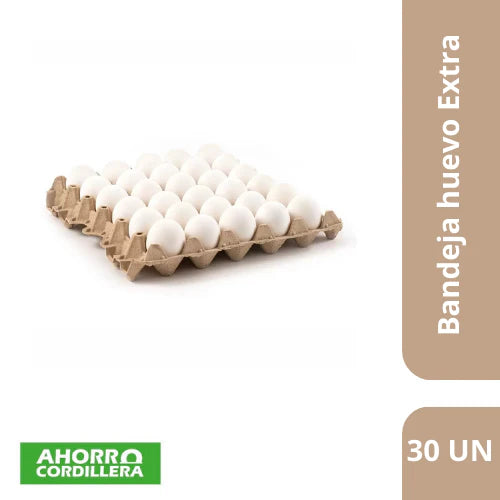Bandeja Huevo blanco extra 30 Unidades
