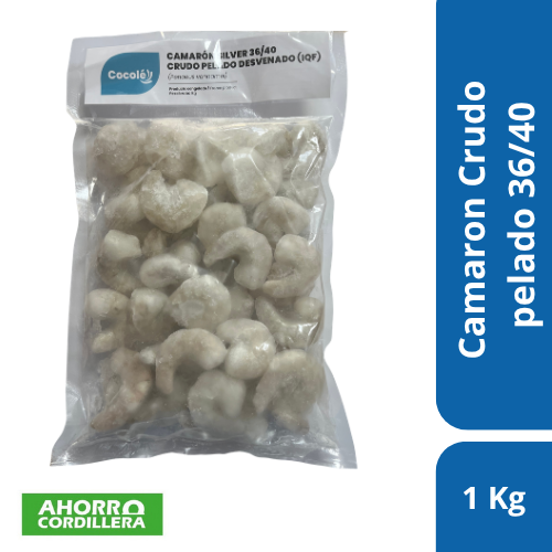 Camaron Crudo pelado 36/40 1 KG