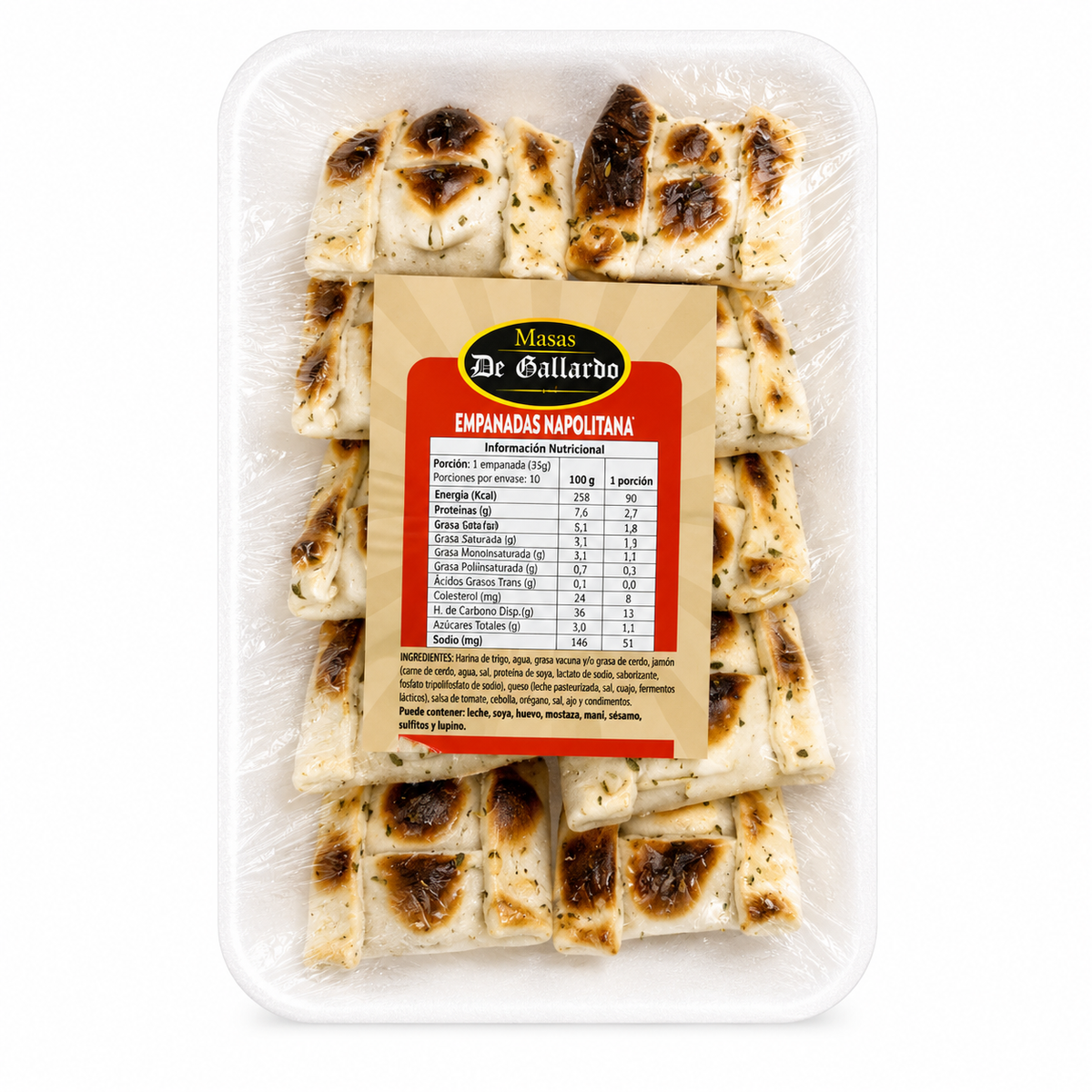 Empanadas Napolitana horno Coctel 10 Unidades