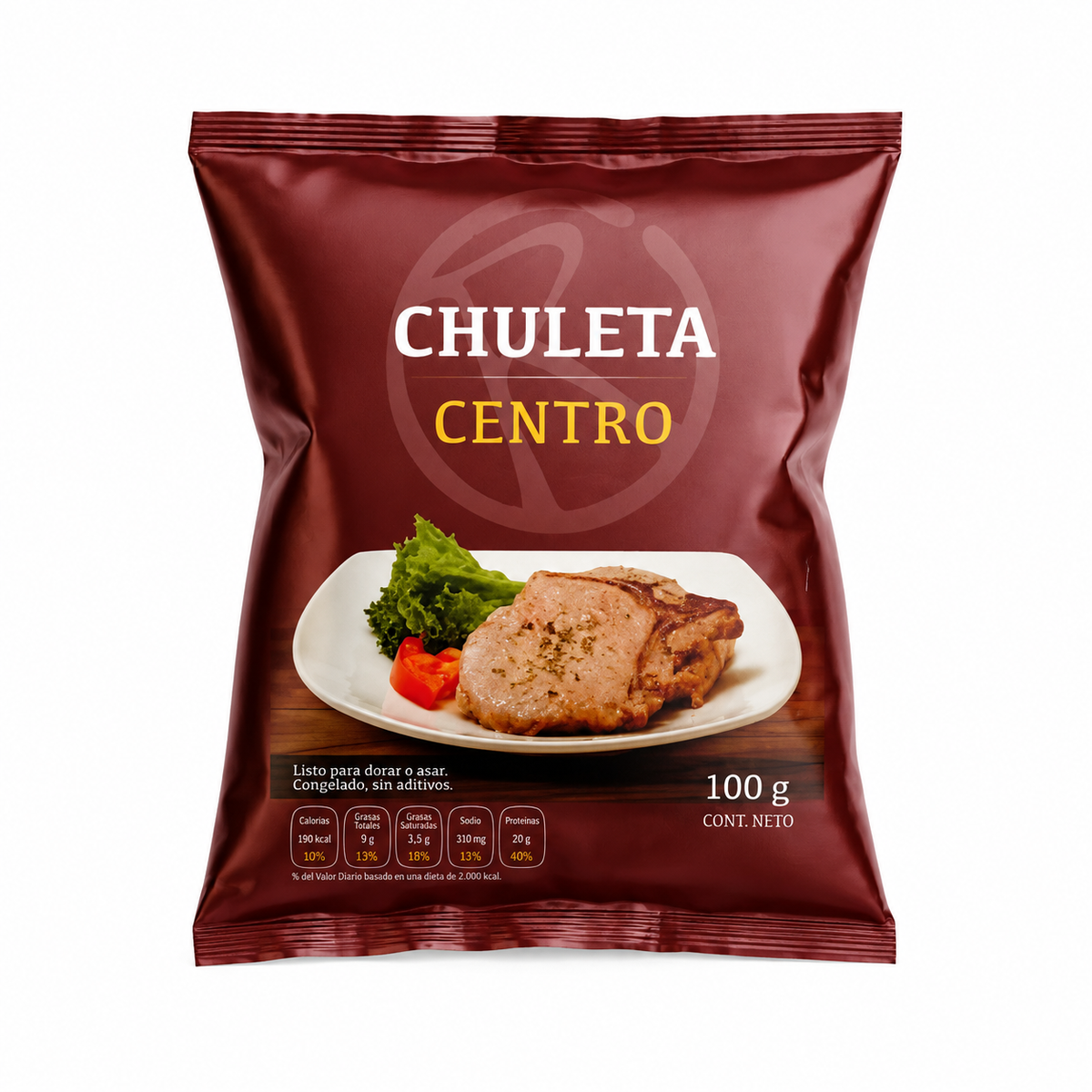 Chuleta Centro Congelada Rupanco 100 gr