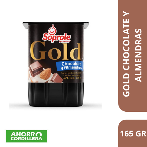 Yogurt Soprole Gold Chocolate Almendra 165 g