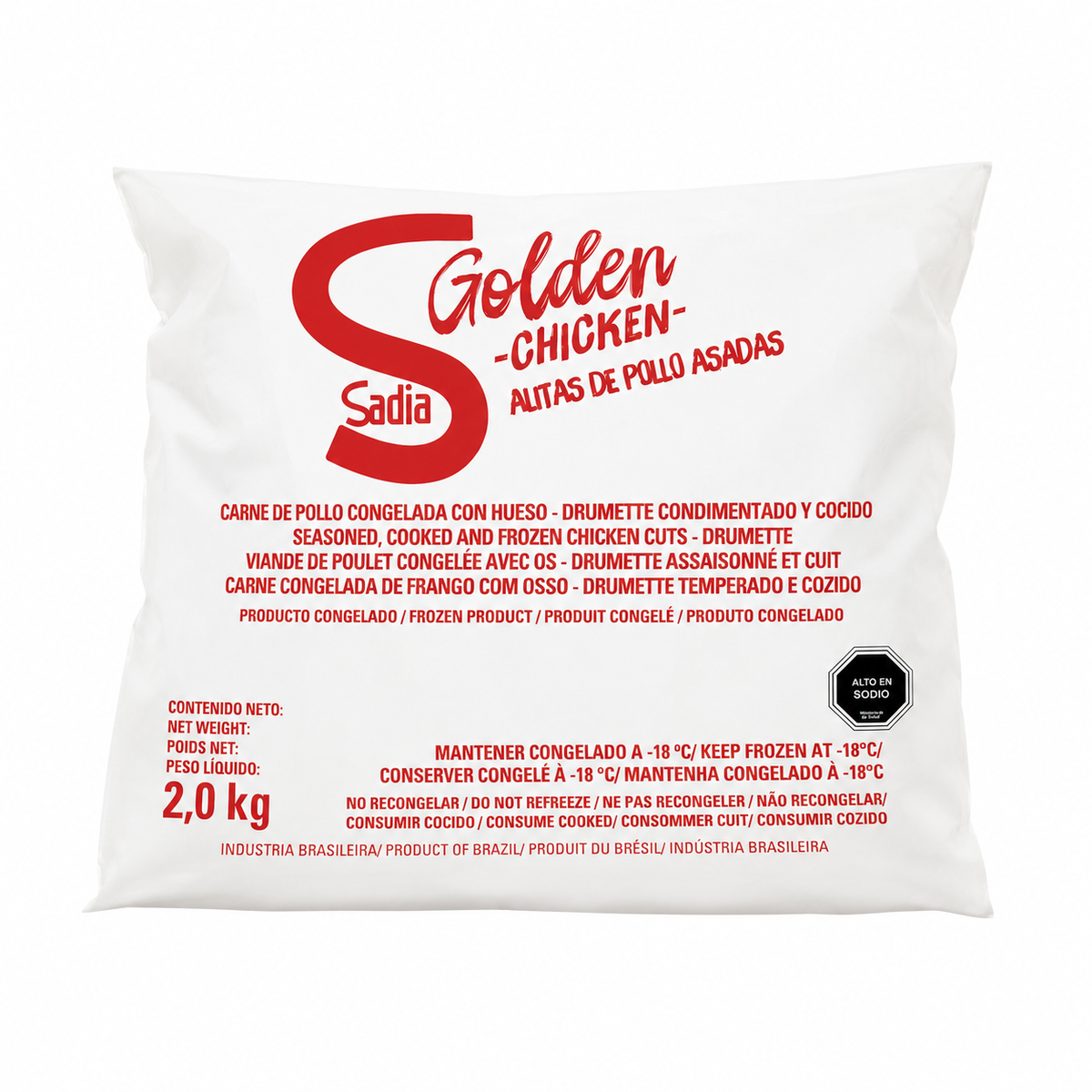 Alitas de pollo Asadas Golden Chicken Congelada 2 kg