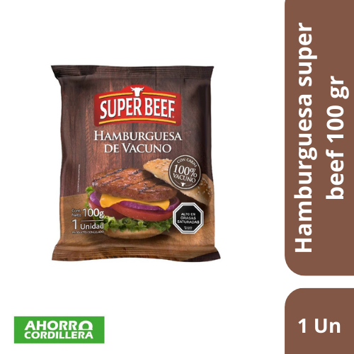 hamburguesa super Beef  100 gr