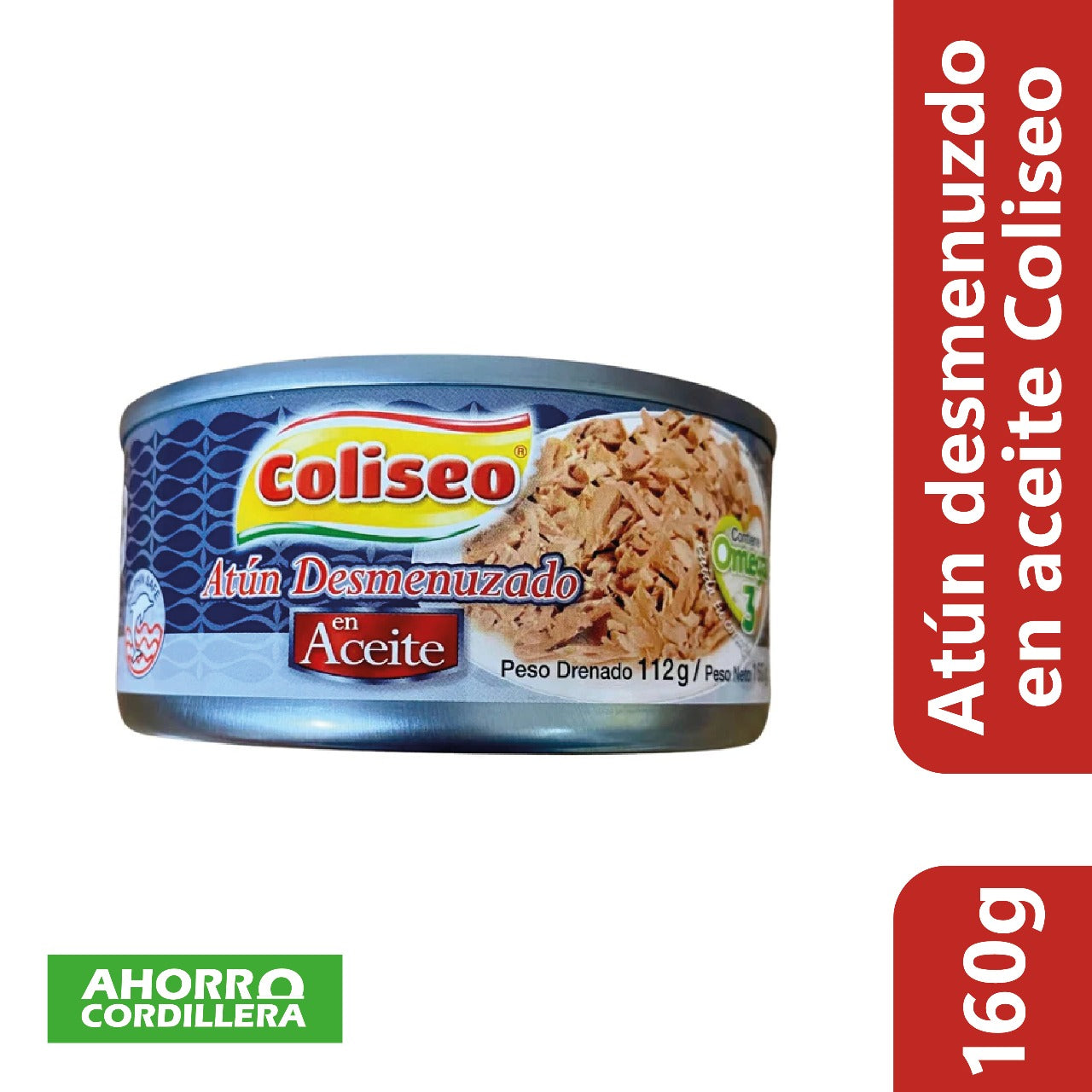 Atun desmenuzado en aceite Coliseo 160 gr