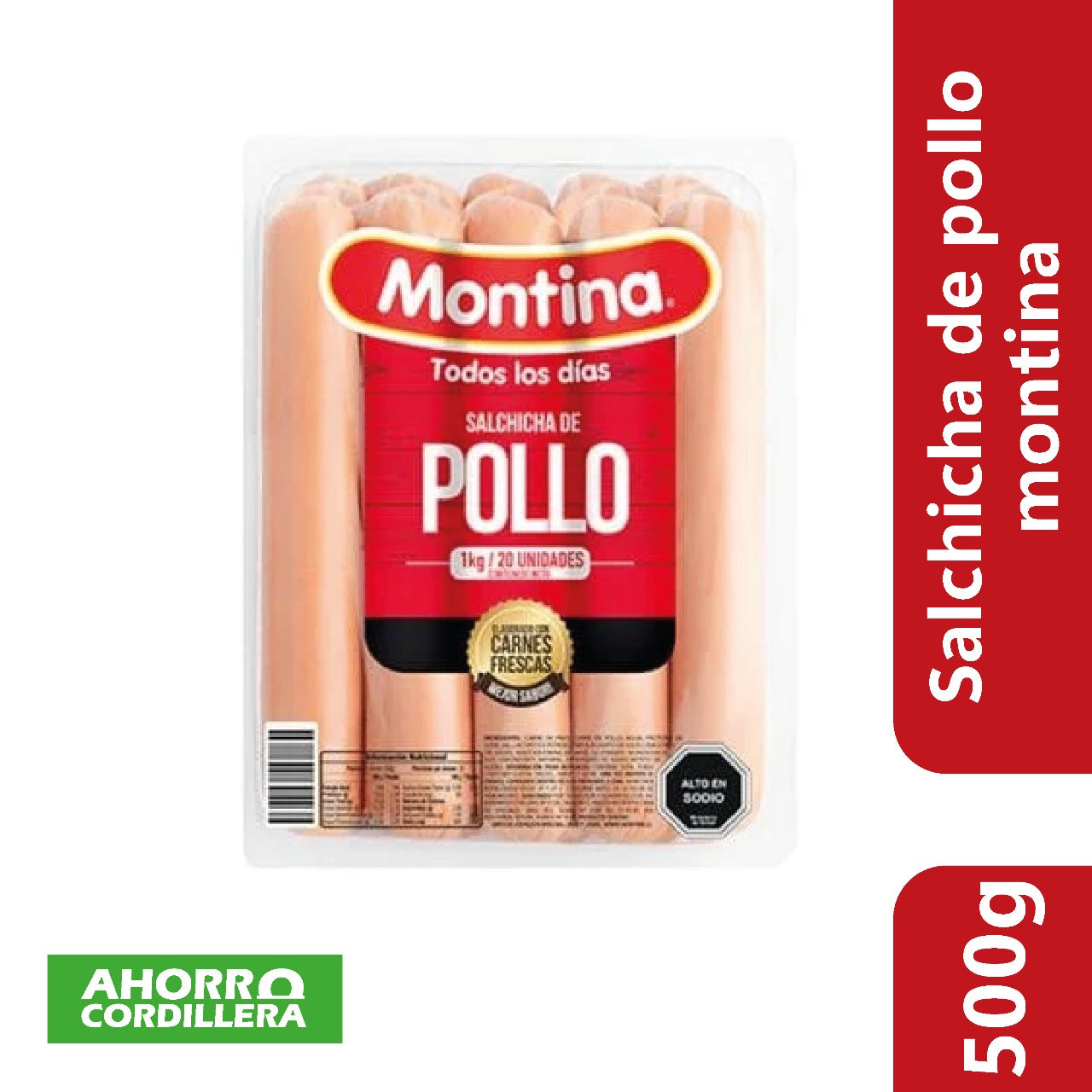 Salchichas de Pollo Montina 500 gr