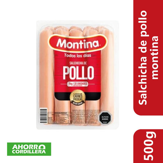 Salchichas de Pollo Montina 500 gr