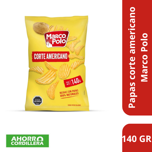 Papas Fritas Corte Americano Marco Polo 140 gr