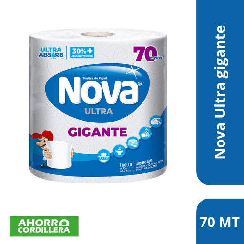 Toalla de Papel Nova ultra gigante 70 Mts