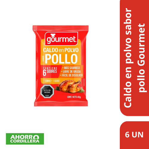 Caldo en polvo Gormet Pollo 6 sobres