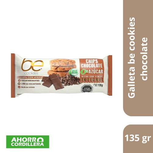 Galleta be cookies Chocolate 135 gr