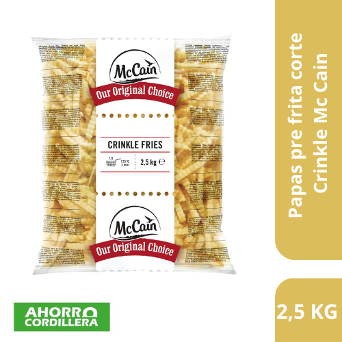 Papas pre fritas Crinkle McCain 2,5 Kg