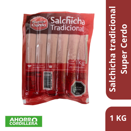Salchicha Tradicional Super Cerdo 1 Kg