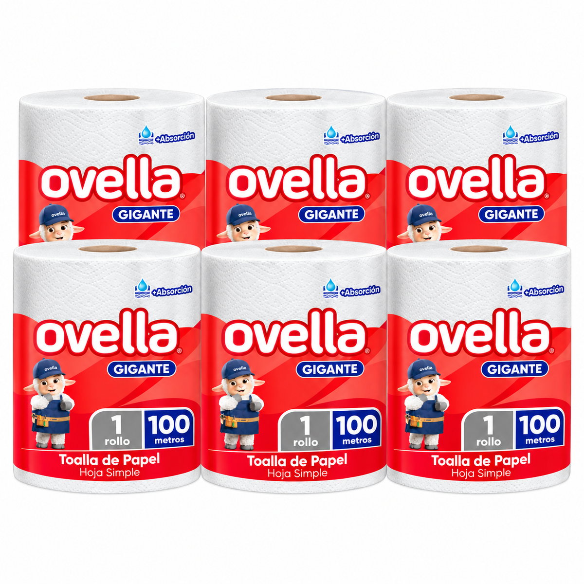 Manga Toalla papel Ovella Hoja simple 100 Metros