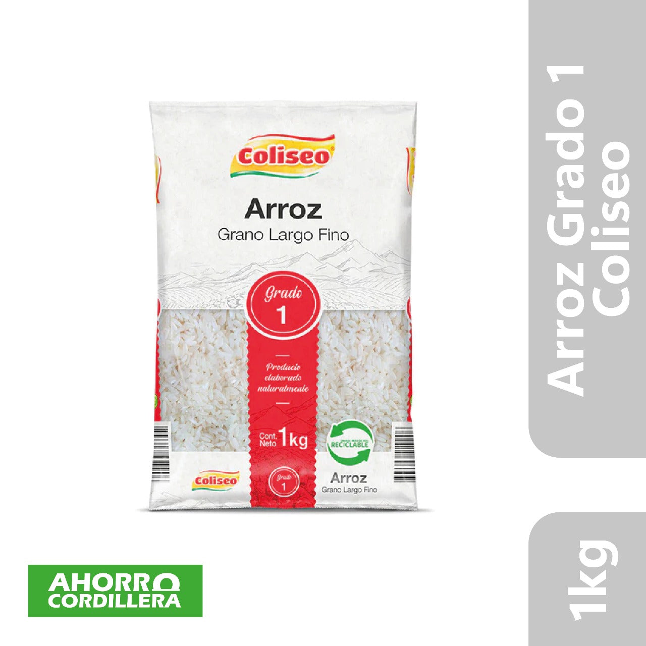 Arroz Grado 1 Coliseo 1kg