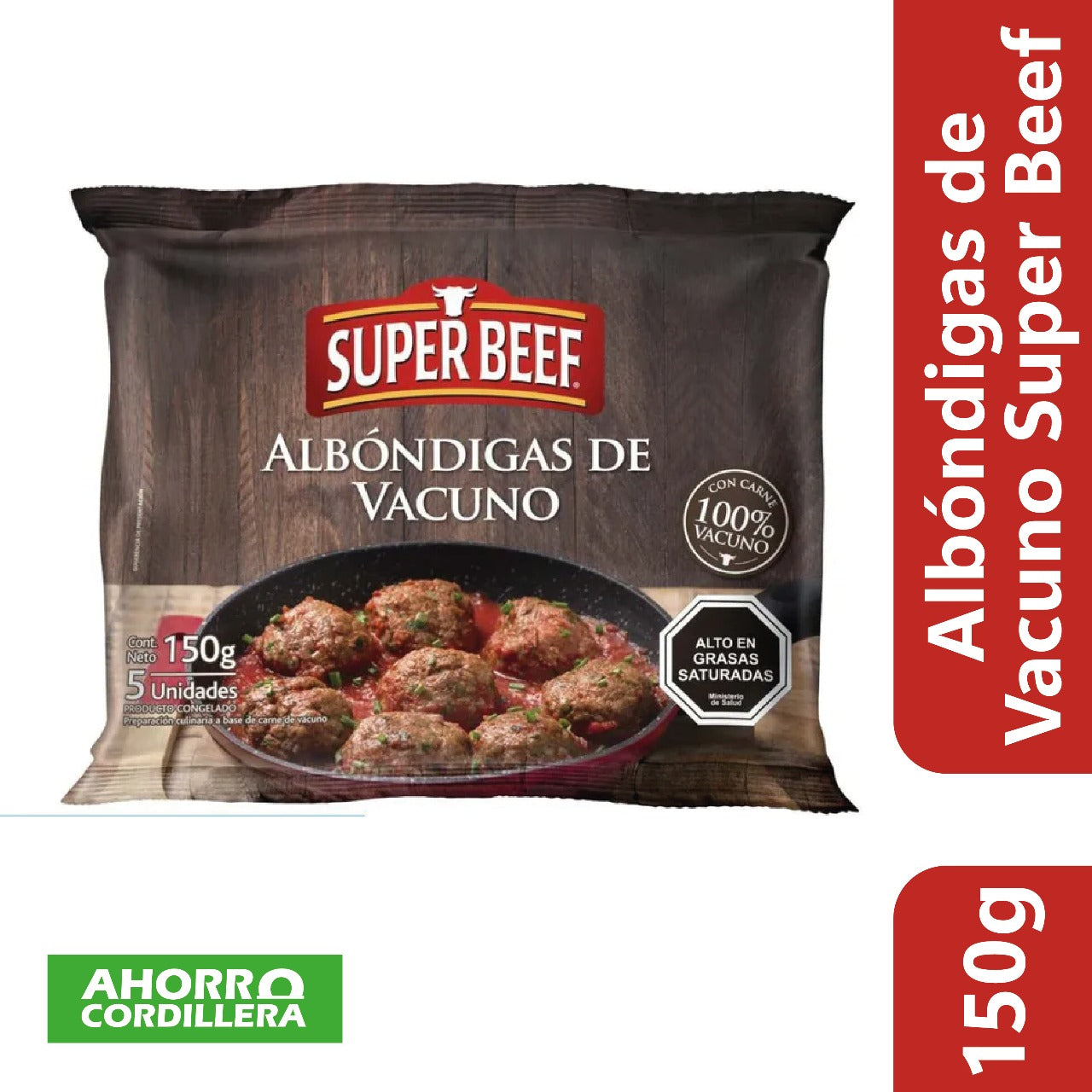 Albondigas de Vacuno Super Beef 150 gr