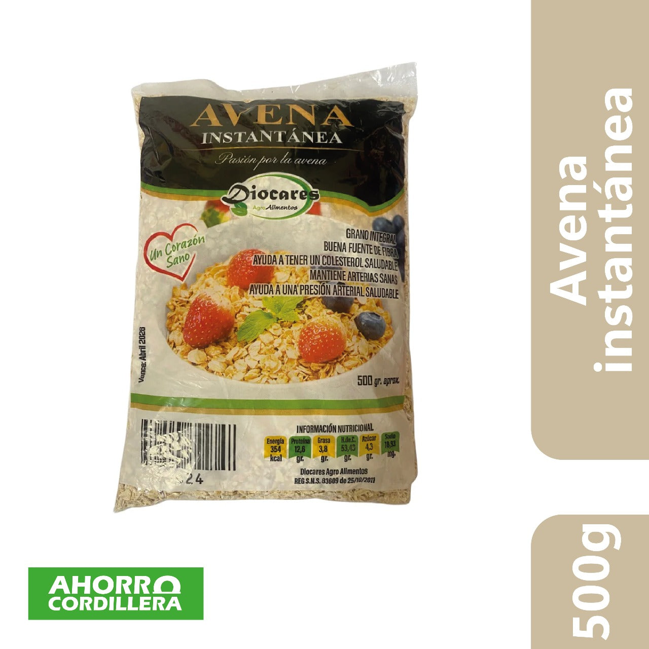 Avena instantánea 500 gr