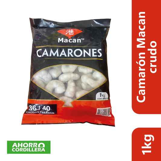 Camarón Macan 36/40 Crudo 1 Kg
