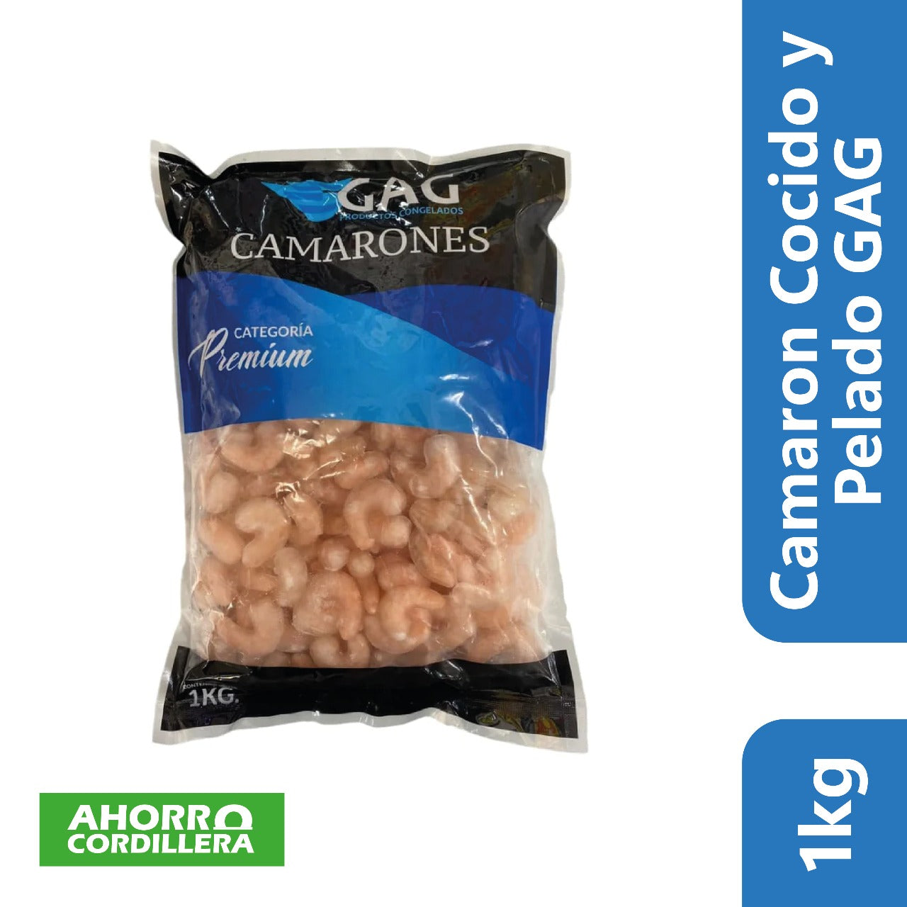 Camaron Cocido y Pelado 100/200 GAG 1 Kg