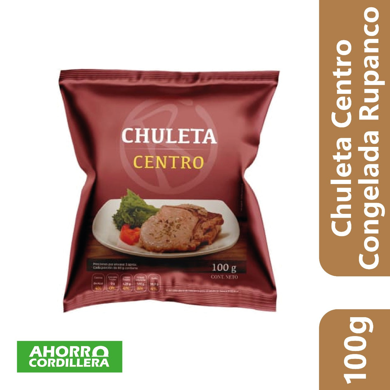 Chuleta Centro Congelada Rupanco 100 gr