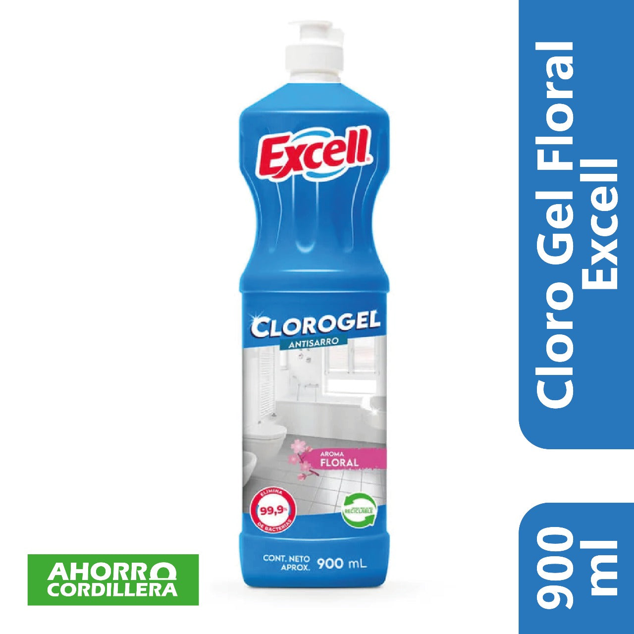 Cloro Gel Floral Excell 900 ml