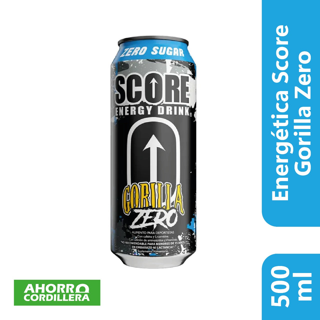 Energética Score Gorilla Zero 500ml