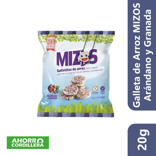 Galleta de Arroz MIZOS Arándano y Granada