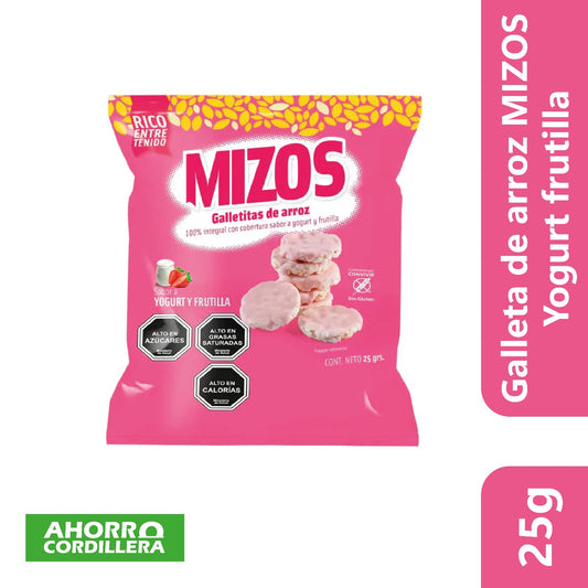 Galleta de arroz MIZOS Yogurt frutilla
