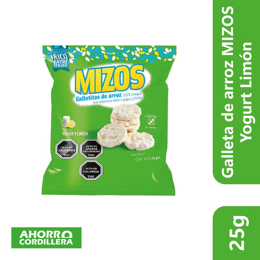 Galleta de arroz MIZOS Yogurt Limón