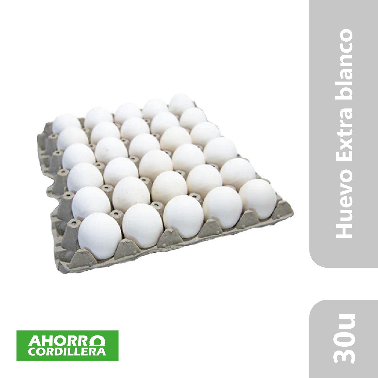 Huevo Extra blanco bandeja 30 unidades