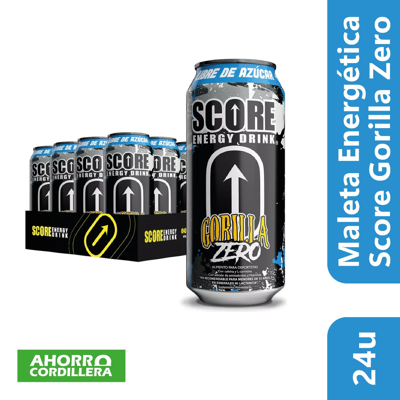 Maleta Energética Score Gorilla Zero 500ml