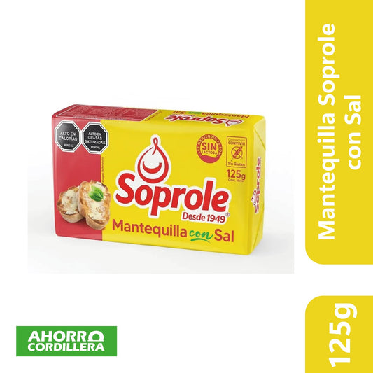 Mantequilla Soprole con Sal 125 gr