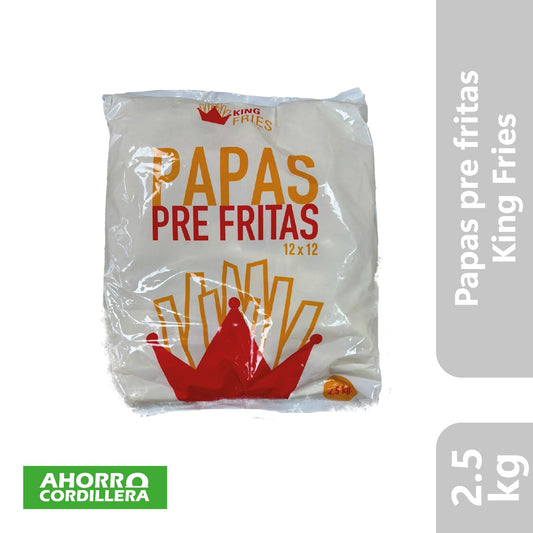 Papas pre fritas 12x12 King Fries 2,5 kg