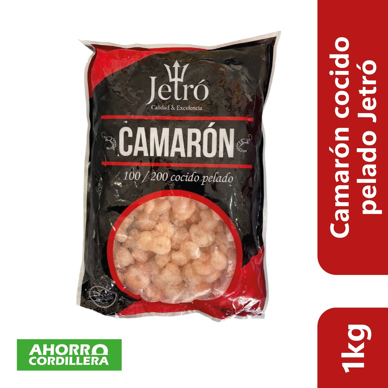 Camaron 100/200 Cocido Pelado Jetro 1 Kg