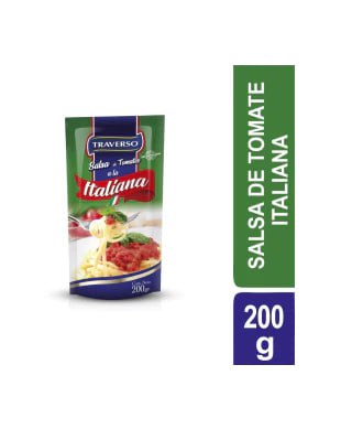 Salsa de Tomate Italiana Traverso 200gr Pack x3