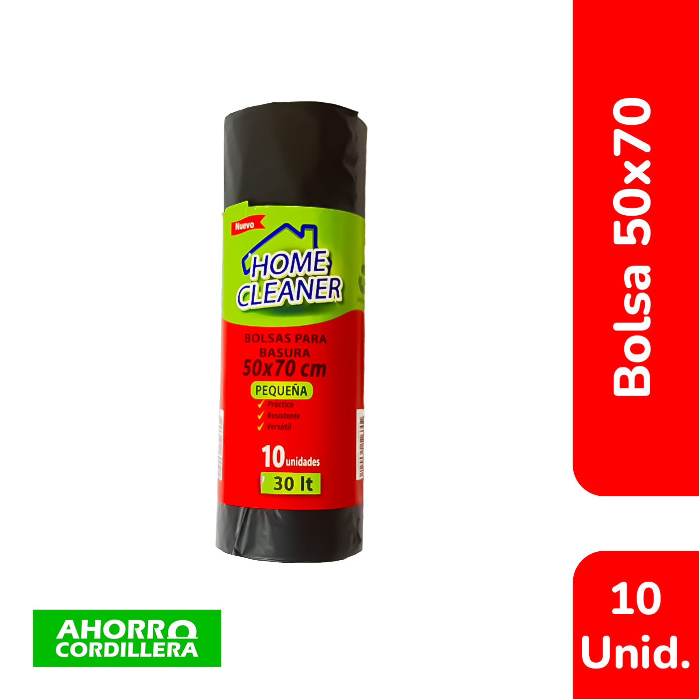 Rollo bolsa de basura Home Cleaner 50x70 30Lts 10un