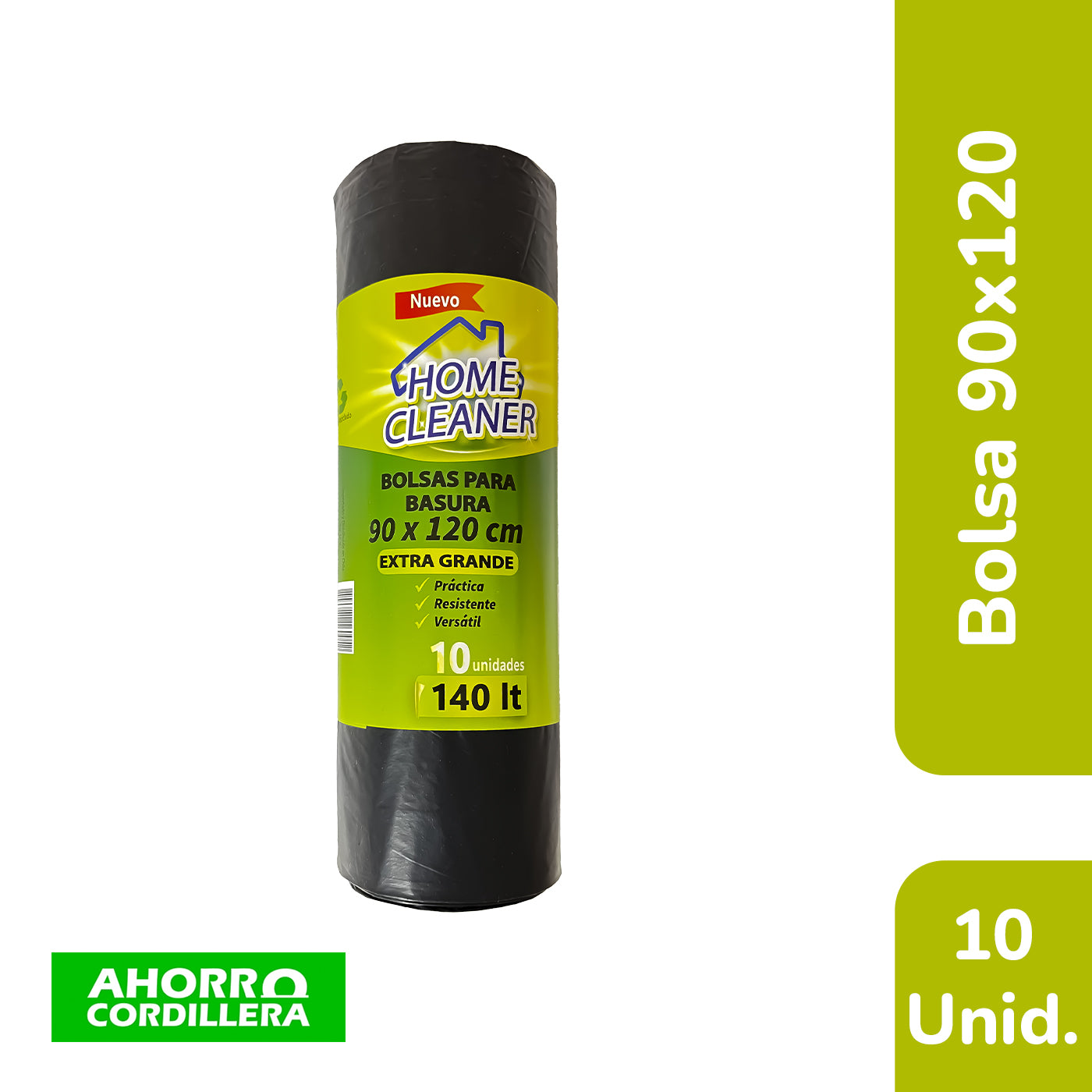 Rollo bolsa de basura Home Cleaner 90x120 140Lts 10un