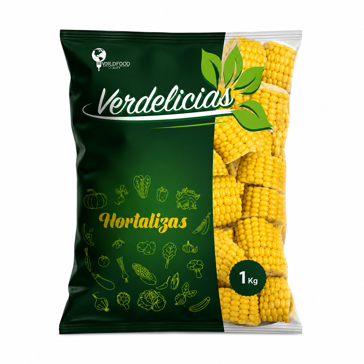 Choclo en trozos congelado Verdelicias 1 Kg
