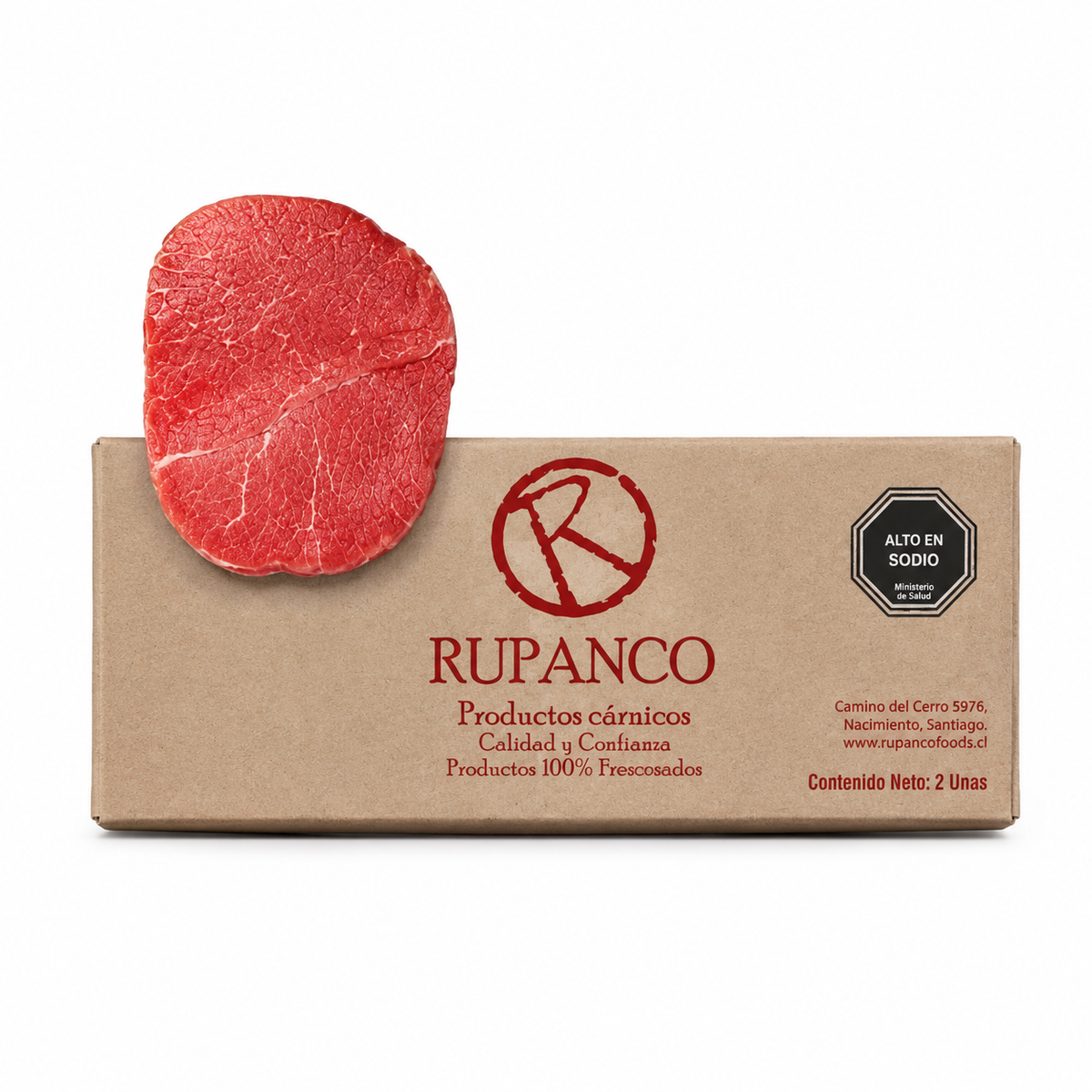 Churrasco interfoliado Rupanco caja 2 Kg