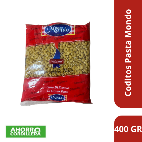 Coditos Pasta Mondo 400 gr