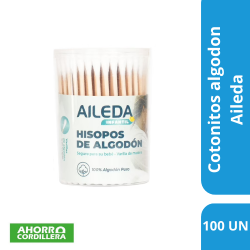 Cotonitos Algodon Ailera 100 unidades